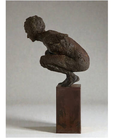 kairos sculpture iron