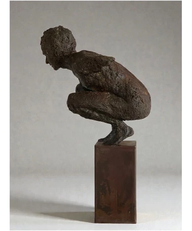 kairos sculpture iron