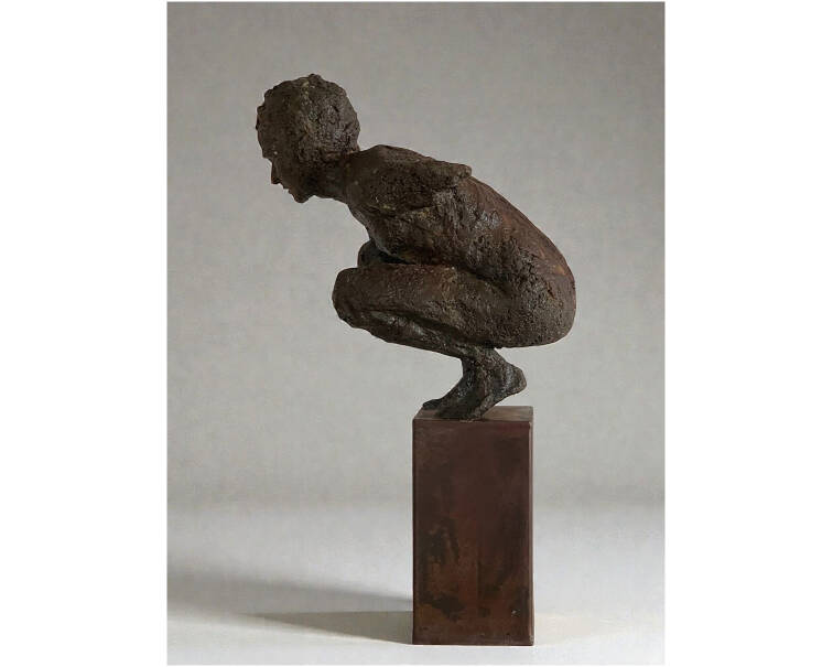 kairos sculpture iron