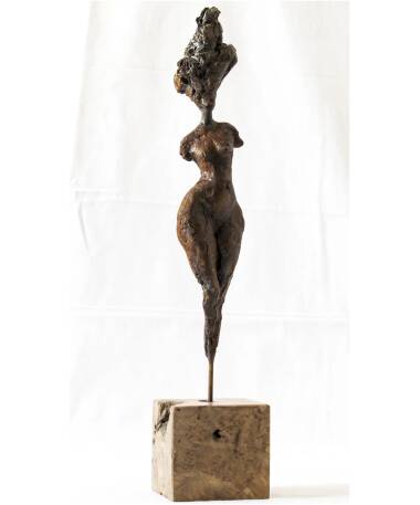Gar Anat iron expressive Spanish sculpture by artist Pablo Lara