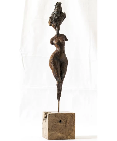 Gar Anat iron expressive Spanish sculpture by artist Pablo Lara