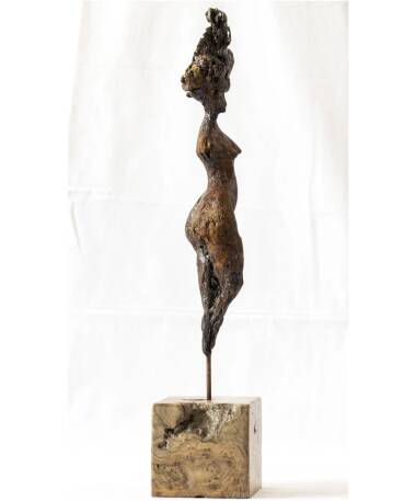 Gar Anat iron expressive Spanish sculpture by artist Pablo Lara