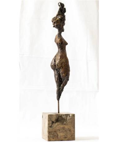 Gar Anat iron expressive Spanish sculpture by artist Pablo Lara