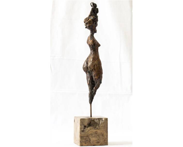 Gar Anat iron expressive Spanish sculpture by artist Pablo Lara