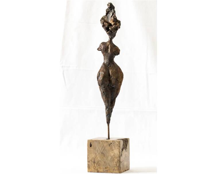 Gar Anat iron expressive Spanish sculpture by artist Pablo Lara