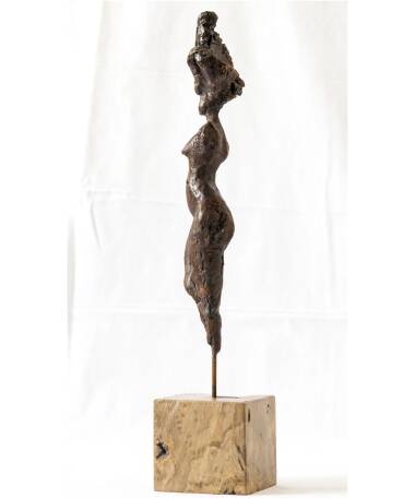 Gar Anat iron expressive Spanish sculpture by artist Pablo Lara