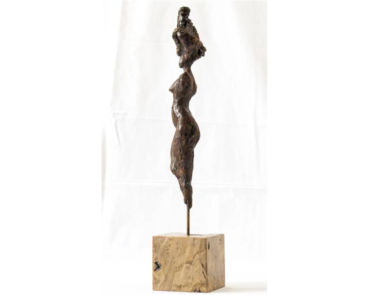 Gar Anat iron expressive Spanish sculpture by artist Pablo Lara