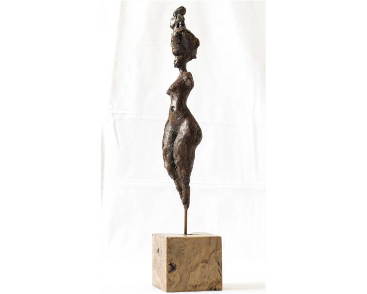 Gar Anat iron expressive Spanish sculpture by artist Pablo Lara