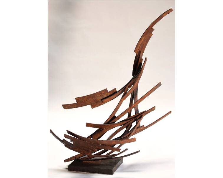 jabegote iron abstract sculpture by artist pablo lara