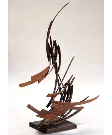 jabegote iron abstract sculpture by artist pablo lara
