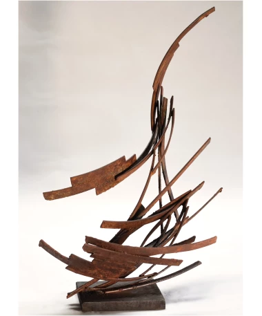 jabegote iron abstract sculpture by artist pablo lara