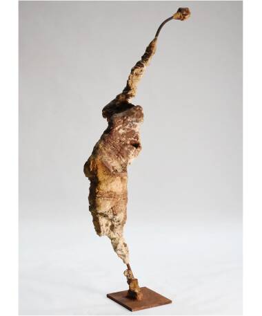 metal and stone sculpture by Spanish artist Pablo Lara