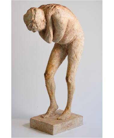 Atlas artificial stone sculpture by Spanish artist Pablo Lara