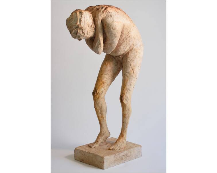 Atlas artificial stone sculpture by Spanish artist Pablo Lara