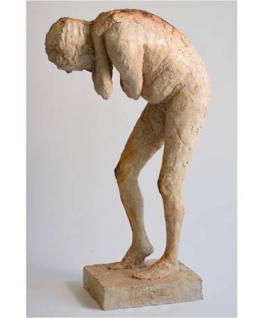 Atlas artificial stone sculpture by Spanish artist Pablo Lara