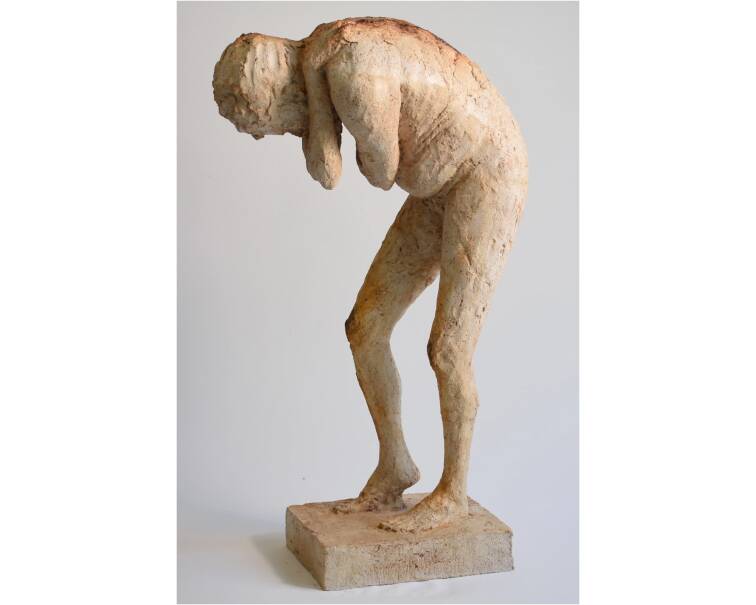 Atlas artificial stone sculpture by Spanish artist Pablo Lara