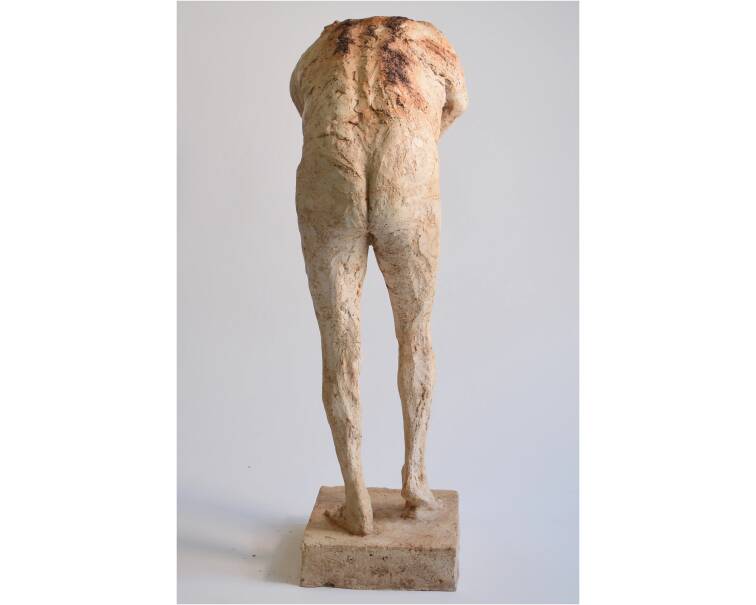 Atlas artificial stone sculpture by Spanish artist Pablo Lara