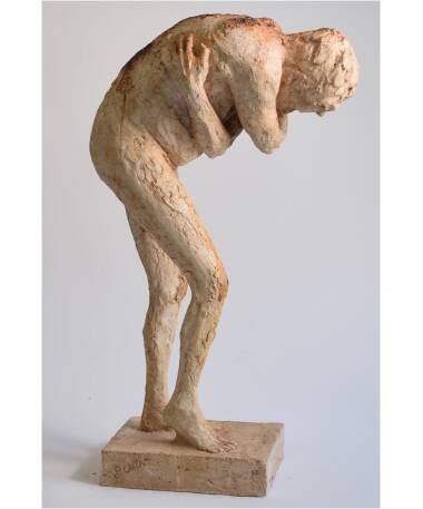 Atlas artificial stone sculpture by Spanish artist Pablo Lara