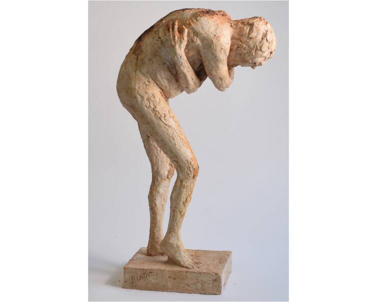 Atlas artificial stone sculpture by Spanish artist Pablo Lara