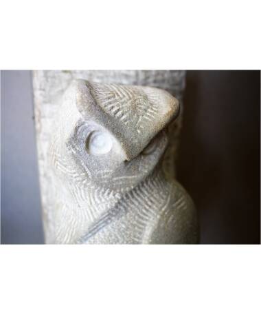 buho stone sculpture by Spanish artist Pablo Lara
