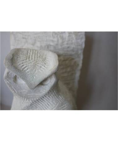 buho stone sculpture by Spanish artist Pablo Lara