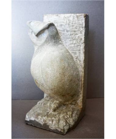 buho stone sculpture by Spanish artist Pablo Lara