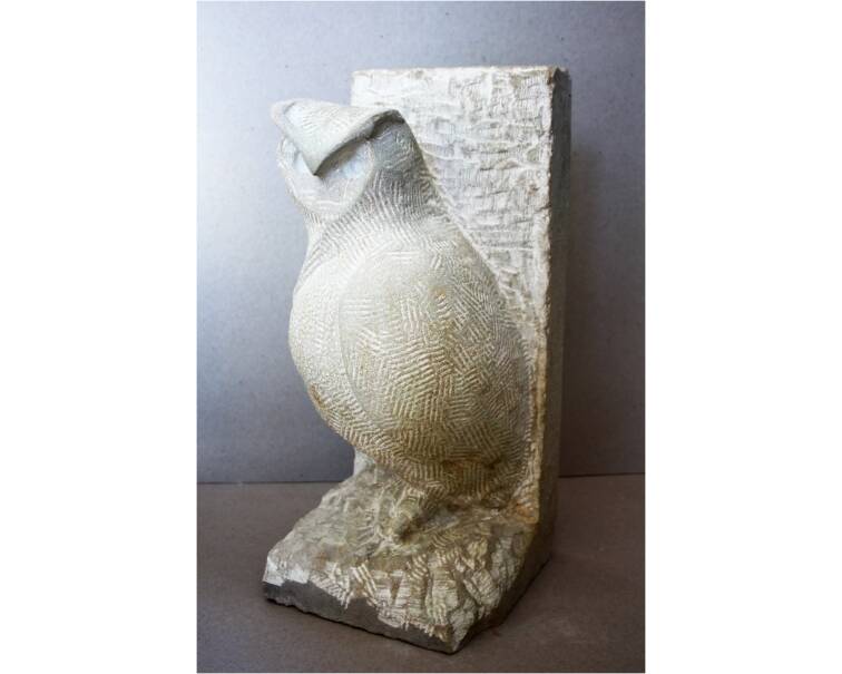 buho stone sculpture by Spanish artist Pablo Lara