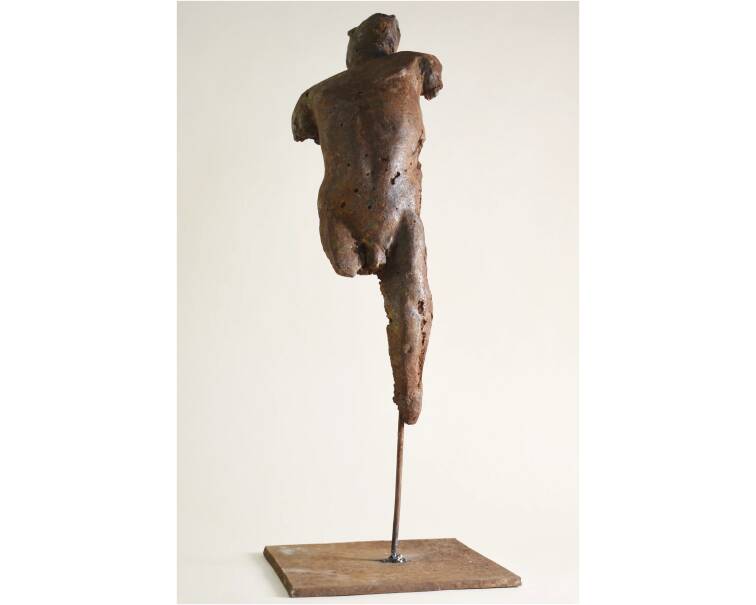Inspiratio iron sculpture by Spanish artist Pablo Lara