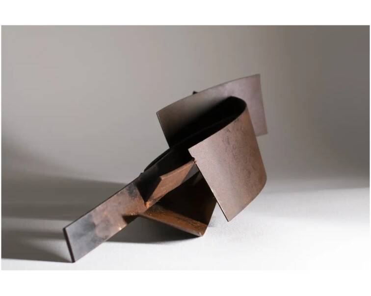 pajarona iron abstract sculpture by artist pablo lara