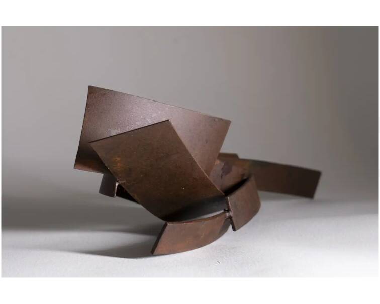 pajarona iron abstract sculpture by artist pablo lara