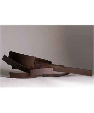 pajarona iron abstract sculpture by artist pablo lara