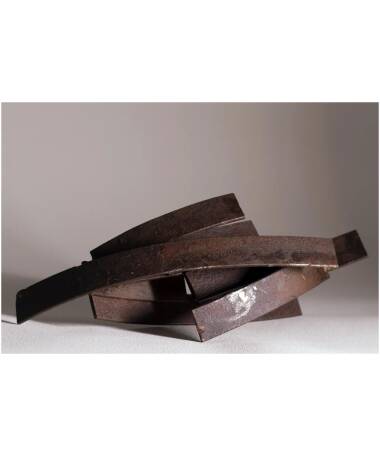 trilla iron abstract sculpture by artist pablo lara