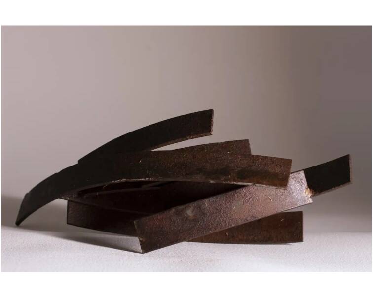trilla iron abstract sculpture by artist pablo lara
