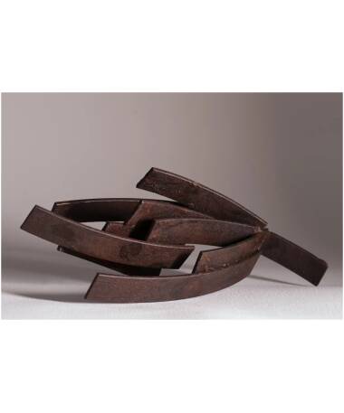trilla iron abstract sculpture by artist pablo lara