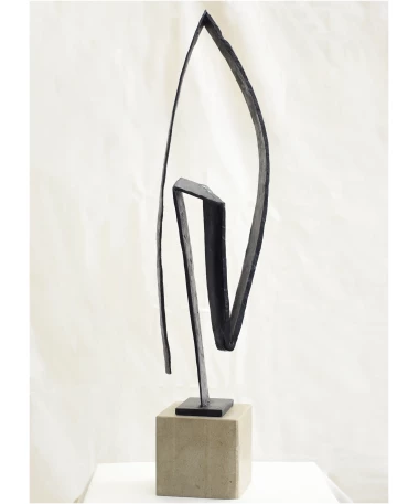 lavangelio iron abstract sculpture by artist pablo lara