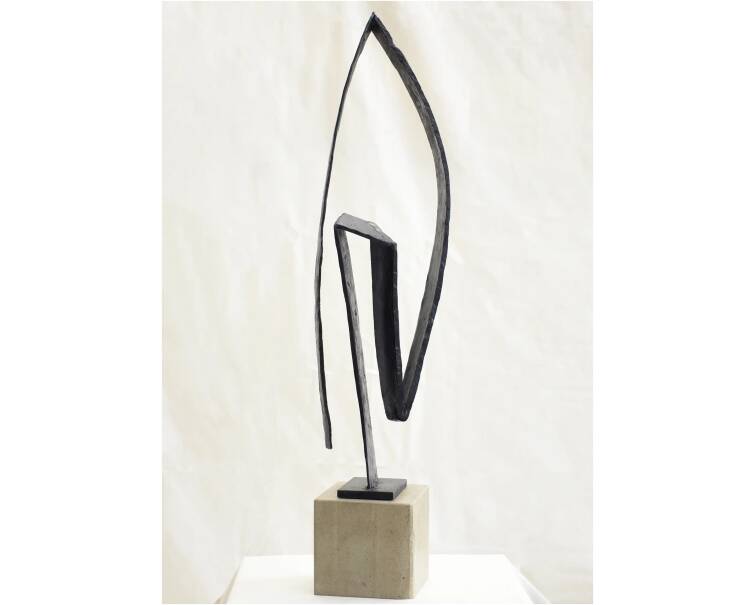 lavangelio iron abstract sculpture by artist pablo lara
