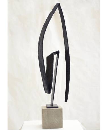 lavangelio iron abstract sculpture by artist pablo lara