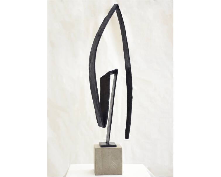 lavangelio iron abstract sculpture by artist pablo lara