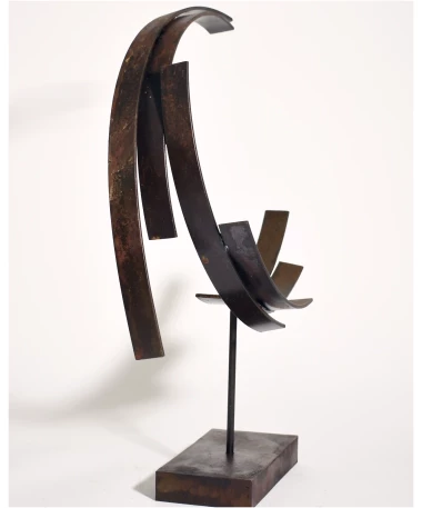 raqib iron abstract sculpture by artist pablo lara
