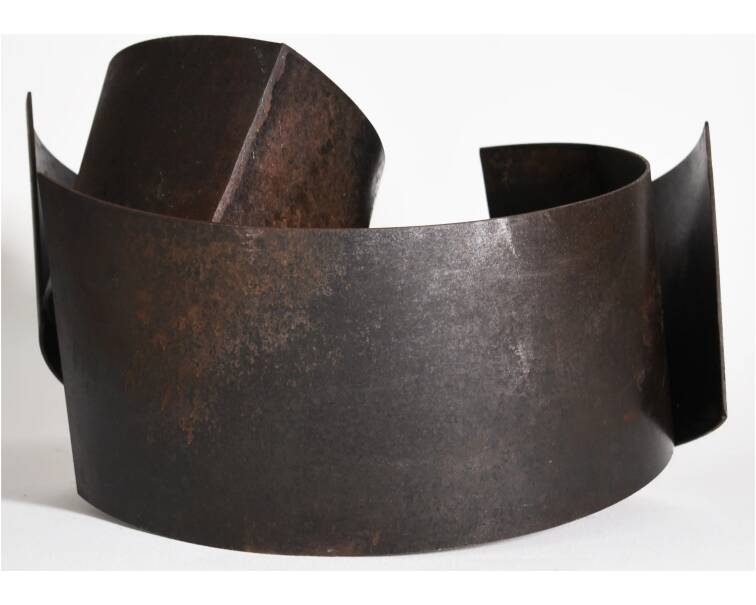 tao iron abstract sculpture by artist pablo lara