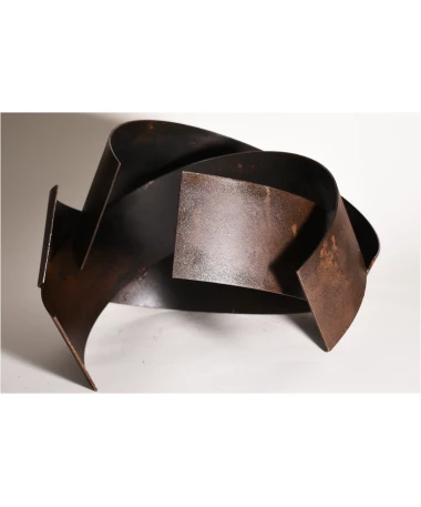 morada iron abstract sculpture by artist pablo lara