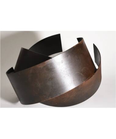 morada iron abstract sculpture by artist pablo lara