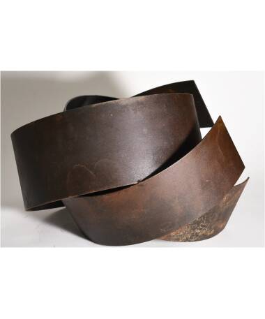 morada iron abstract sculpture by artist pablo lara