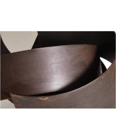 morada iron abstract sculpture by artist pablo lara