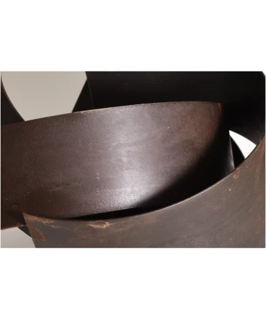 morada iron abstract sculpture by artist pablo lara