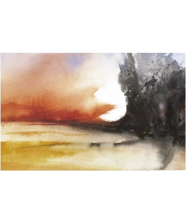 abstract watercolor painting by artist pablo lara
