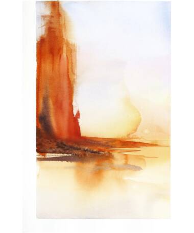 abstract watercolor painting by artist pablo lara