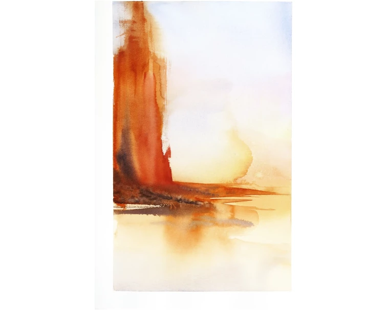abstract watercolor painting by artist pablo lara