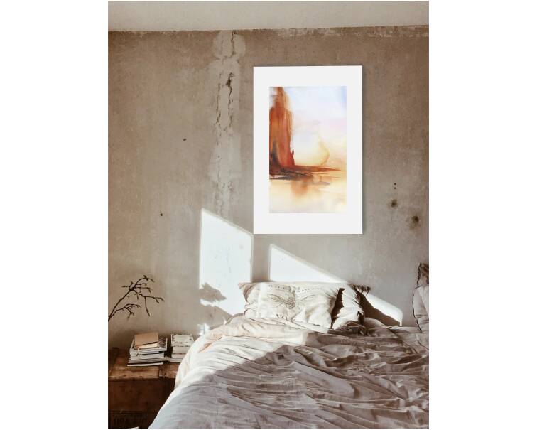 abstract watercolor painting by artist pablo lara