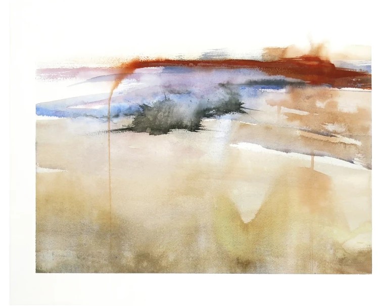 abstract watercolor painting by artist pablo lara